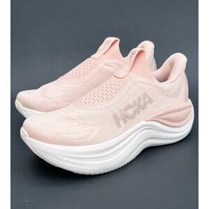 HOKA Skyward Laceless Slip On Pink Recovery Sneakers Women's Size 6.5 US